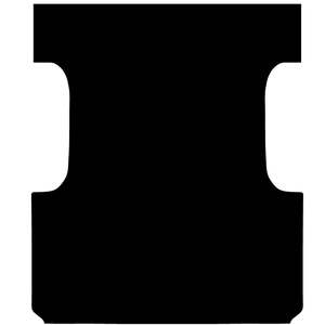 Toyota: Rubber Ute Mat to suit Toyota Hilux Extra Cab April 2005 to September 2015 - Suits Spray On Liner Or No Liner