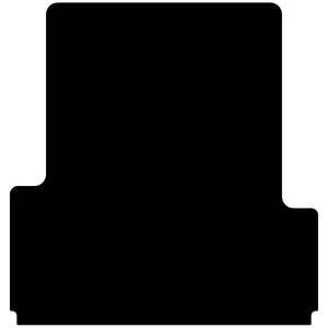 Mahindra: Rubber Ute Mat to suit Mahindra PikUp Dual Cab with Factory Tub Liner 2018 to Current