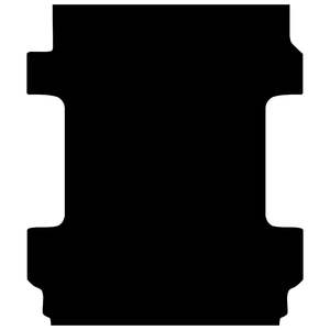 Chevrolet: Rubber Ute Mat to suit Chevrolet Silverado 1500 6'10" Bed 2020 to Current - Suits Spray On Liner Or No Liner