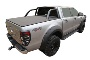 Ford Ranger: Clip On Ute Tonneau to fit Ford PX Ranger Dual Cab Nov 2011 - June 2022 - Fitted with factory Sports Bars