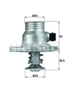 Thermostats: BMW Engine Radiator Coolant Thermostat Housing and Seal