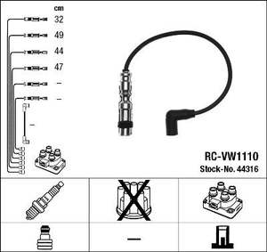 Vw: Audi Seat Skoda VW Ignition Cable Kit x4