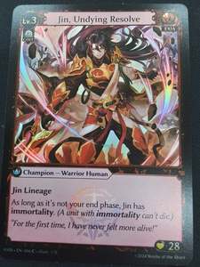 Grand Archive Singles: Jin, Undying Resolve (Foil)