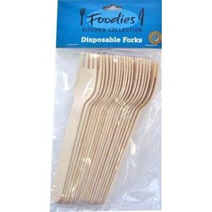 Cutlery Wooden Fork 20 pc