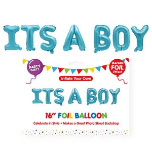 Clearance Items: Balloon It's A Boy Foil Baby Blue 40cm