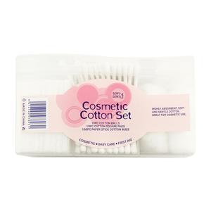 Clearance Items: Cosmetic Cotton Set 3-in-1 120pc