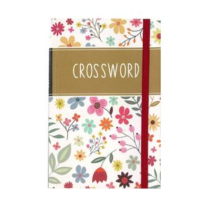 Sale Toys Stationary: Crossword Pocket Book w/Elastic