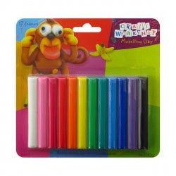 Sale Toys Stationary: Craft Model Clay 12colours 200g