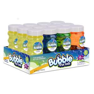 Clearance Items: Toy Bubbles Party w/wand 118ml 4asst - Box of 12