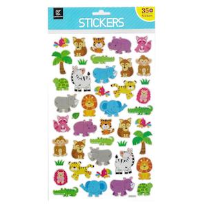 Arts Crafts Stationery: Stickers Laser Wildlife 347x196mm