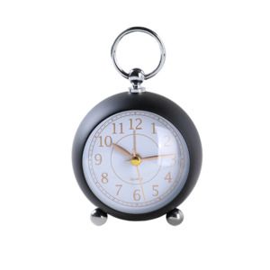 Alarm Clock Round - Black