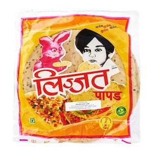 Ready To Eat: Lijjat Papad Urad Plain 200g