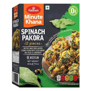 Frozen Sweets Snacks: Haldirams Spinach Pakora 283g