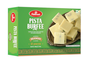 Frozen Sweets Snacks: Haldirams Pista Burfee 340g