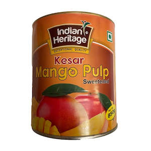 Sweets: Indian Heritage Kesar Mango Pulp 850g
