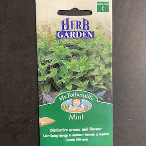 Garden Seeds: Mr. Fothergills Mint Seeds