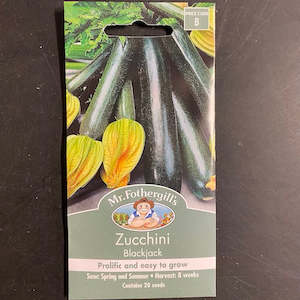 Garden Seeds: Mr. Fothergills Zuchini Seeds