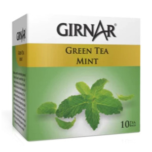 Tea Coffee: Girnar Green Tea Mint 10s