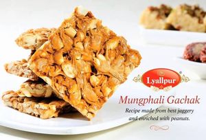 Sweets: Lyallpur Mungfali Gachak Bar 400g