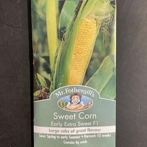 Garden Seeds: Mr. Fothergills Sweet Corn Seeds