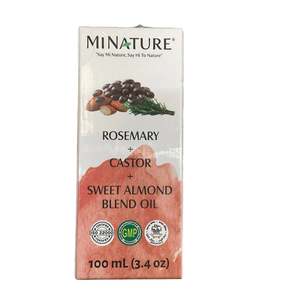 Front Page: Rosemary Caster and Almond BLend Oil 100ml