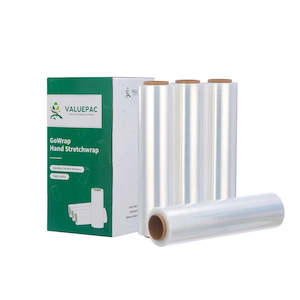 Pallet Packaging: VALUEPAC GoWrap Handwrap Stretchwrap Palletwrap 500mm x 350m x 17mu Clear