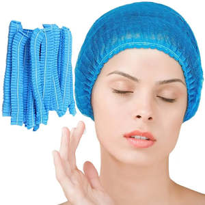 Hair Net 100pcs 21-inch/24-inch Blue/White Disposable Restaurant Hats, Kitchen C&hellip;