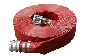 Products: Red Layflat Aqua Brute HD 51mm X 20m With Camlocks Valves Direct NZ