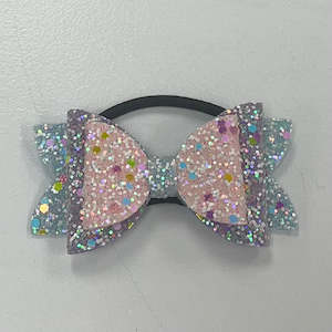 Hair Accessories: Rainbow Glittered Hair Tie