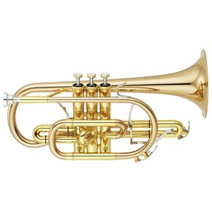 Cornet and Flugel: Yamaha Neo YCR8335GII Cornet Gold Bell