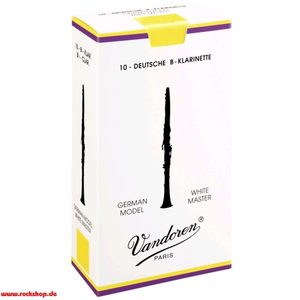 Bb Clarinet Reeds: Vandoren Clarinet White Master (Price per reed)