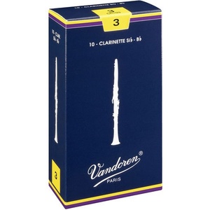 Bb Clarinet Reeds: Vandoren Traditional Bb Clarinet (Price per reed)