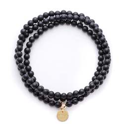 Frontpage: Onyx Amuleto Wrap Bracelet - Small bead