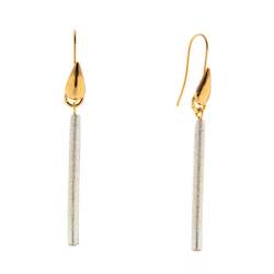 El Sol La Luna: Hook Earrings - Tube charm