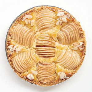Christmas Menu: XL Baked Pear Fruit Tart