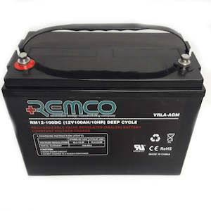 Batteries: Remco/Synergy AGM Battery 100A/hr