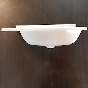 Fresh Water Plumbing: Rectangular Vanity Sink with soap tray