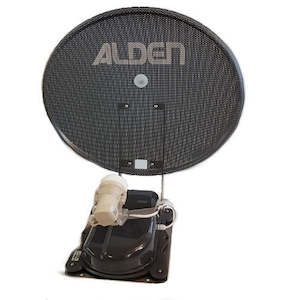 Low profile automatic satellite dish installation