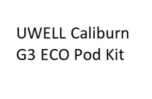 Pre Refilled Pod System: UWELL Caliburn G3 ECO Pod Kit