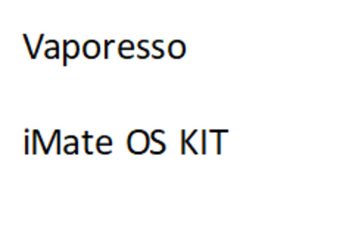 Vaporesso iMate OS KIT