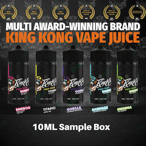 E Liquid: King Kong Vape Juice Sample Box