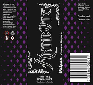 International E Liquid: Antidote Industries - Taipan - 120ml
