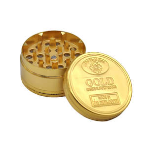 Dry Herb Wax Kits: 50mm Golden Herb Grinder 3 Pieces