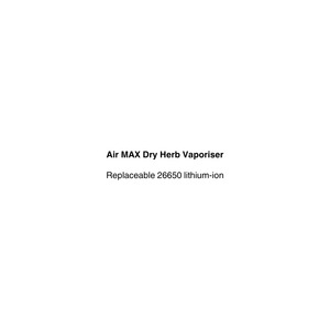 All Vape: Air MAX Dry Herb Vaporiser