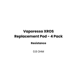 Vaporesso: Vaporesso XROS Replacement Pod - 4 Pack