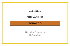solo Plus Pod Vape Kit - Tobacco