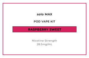 solo MAX 14000 Pod Vape Kit - Raspberry Sweet