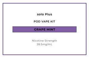Pod Vapes: solo Plus Pod Vape Kit - Grape Mint