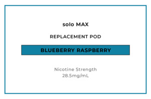 solo MAX 14000 Replacement Pod - Blueberry Raspberry