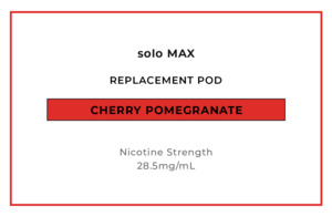 solo MAX 14000 Replacement Pod - Cherry Pomegranate